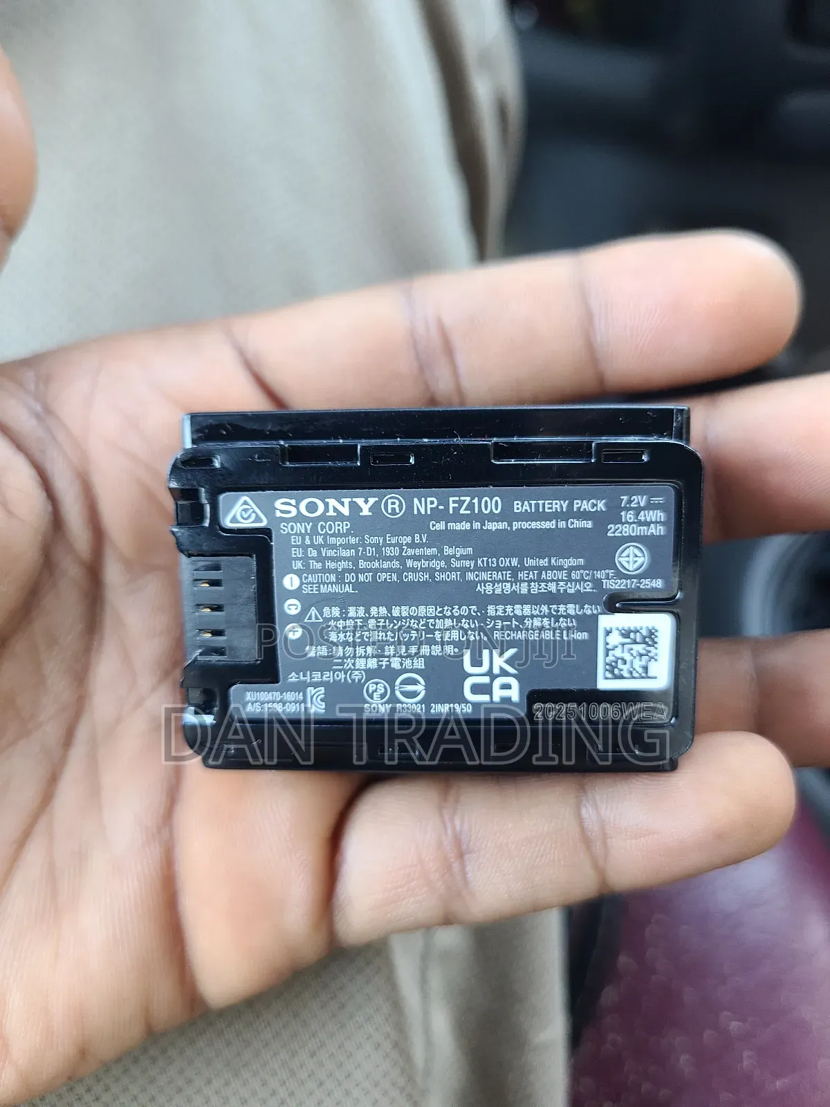 Sony Battery (Europe Standard) Fz100