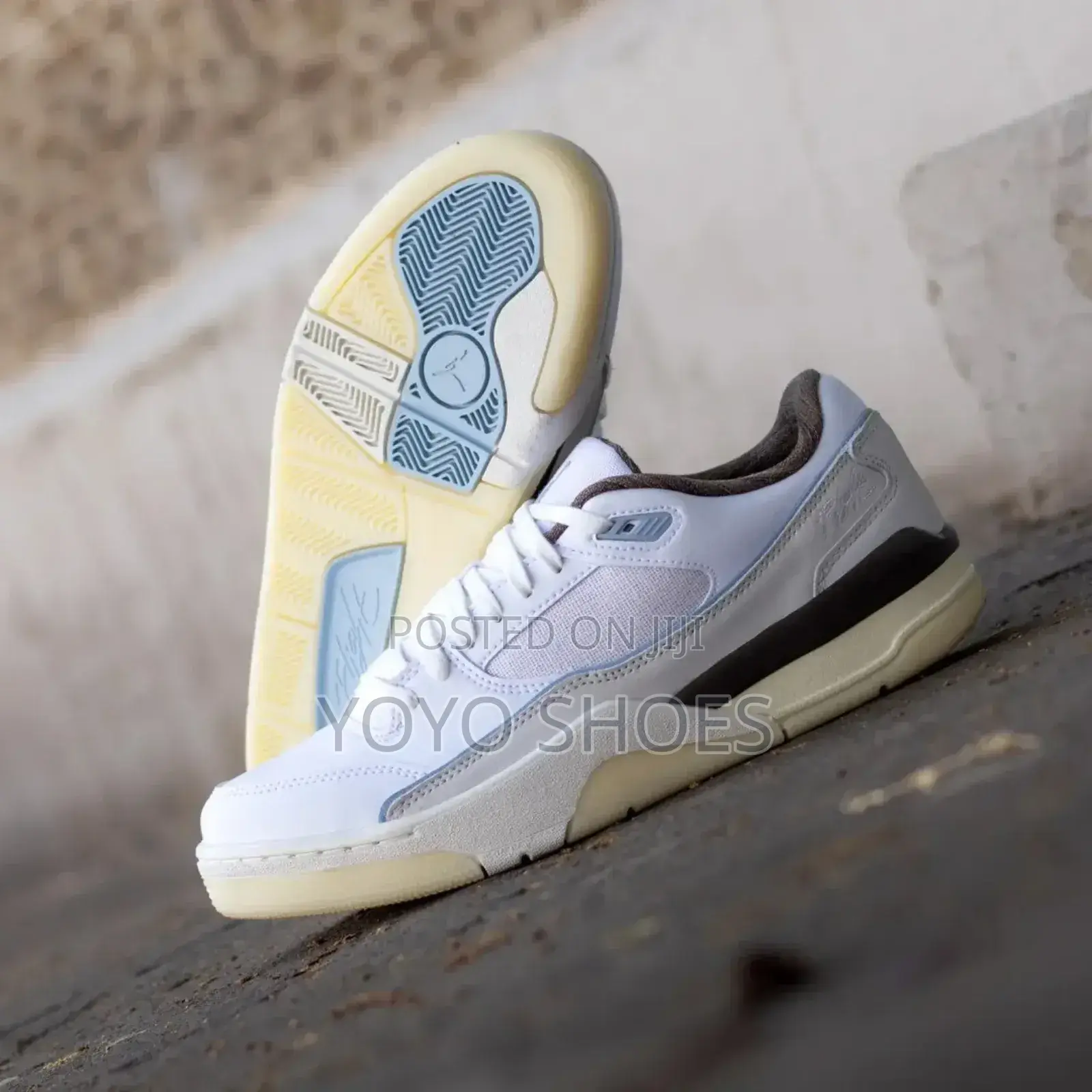 Air Jordan Flight Court Sail Gray Fashion Shoes