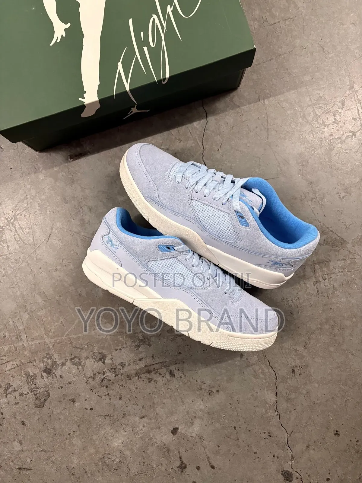 Air Jordan Flight Court Blue Sail Fashion.Shoes