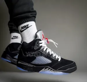 Air Jordan 5 Retro Black Og Reimageined Fashion Shoes