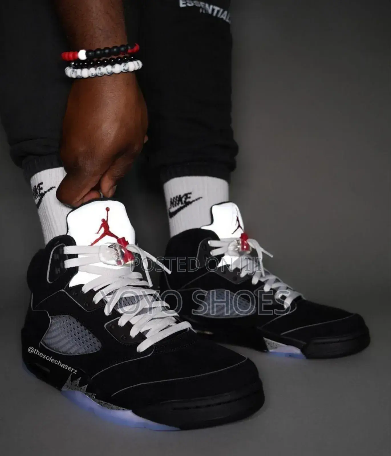 Air Jordan 5 Retro Black Og Reimageined Fashion Shoes