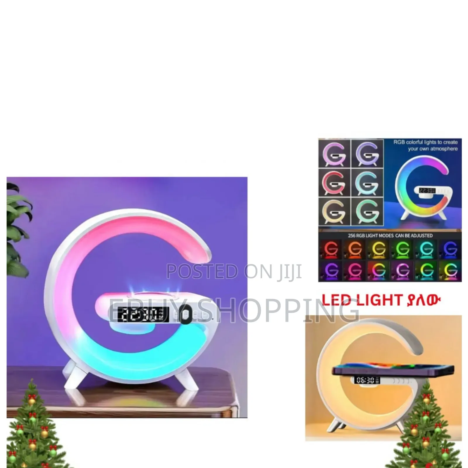 Multi-Function Led Bluetooth Speaker With 10w Wireless Charging Dock