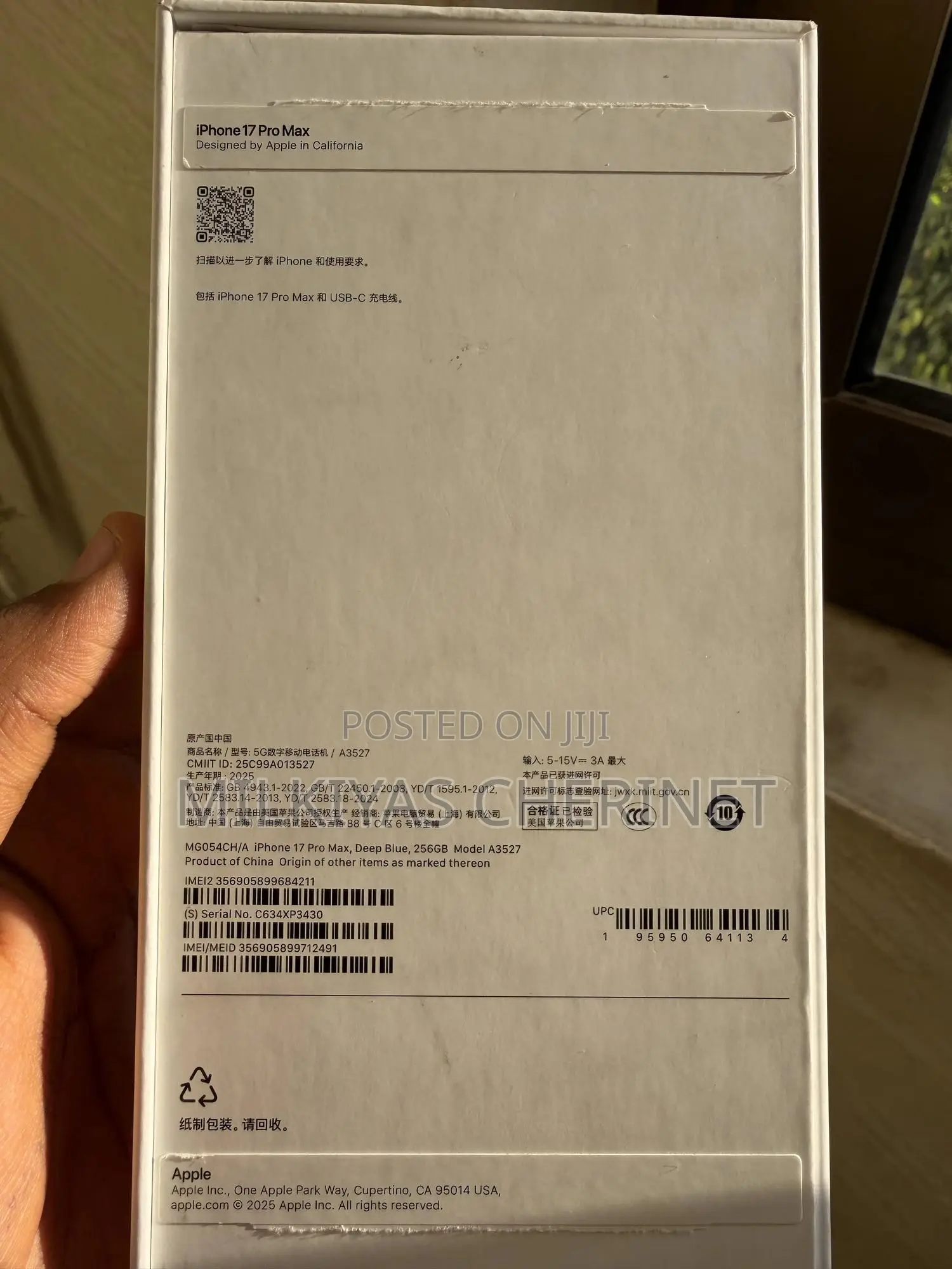 New Apple iPhone 17 Pro Max 256 GB Blue