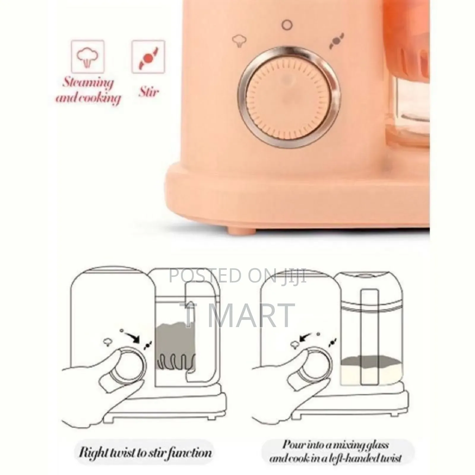 Baby Food Processor With Steamer Grinder በእንፋሎት ቀቅሎ የሚፈጭ