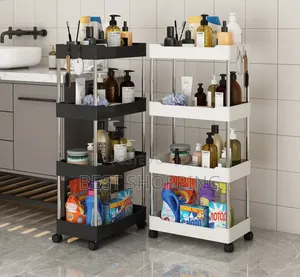 4 Layers Multi-Scene Usage Rack Trolley Rollers Toilet Rack Big Size