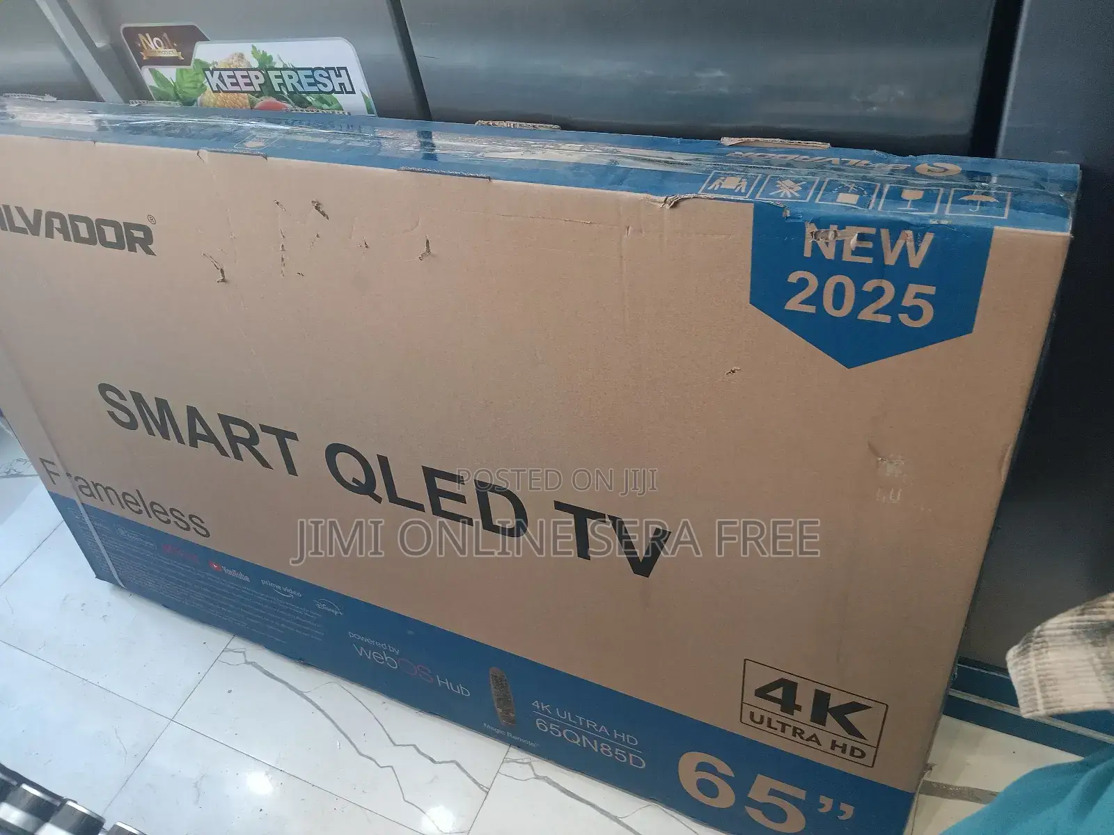 Salvadoor Smart Tv 65 Inch Andraid Framless Tv 2025 Model