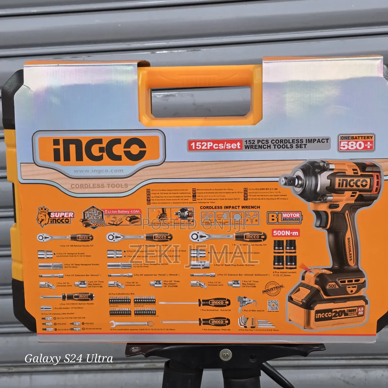 152pcs Cordless Impact Wrench Tools Set