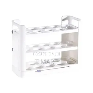 3 _tier Plastic Stackable Eggs Organizer