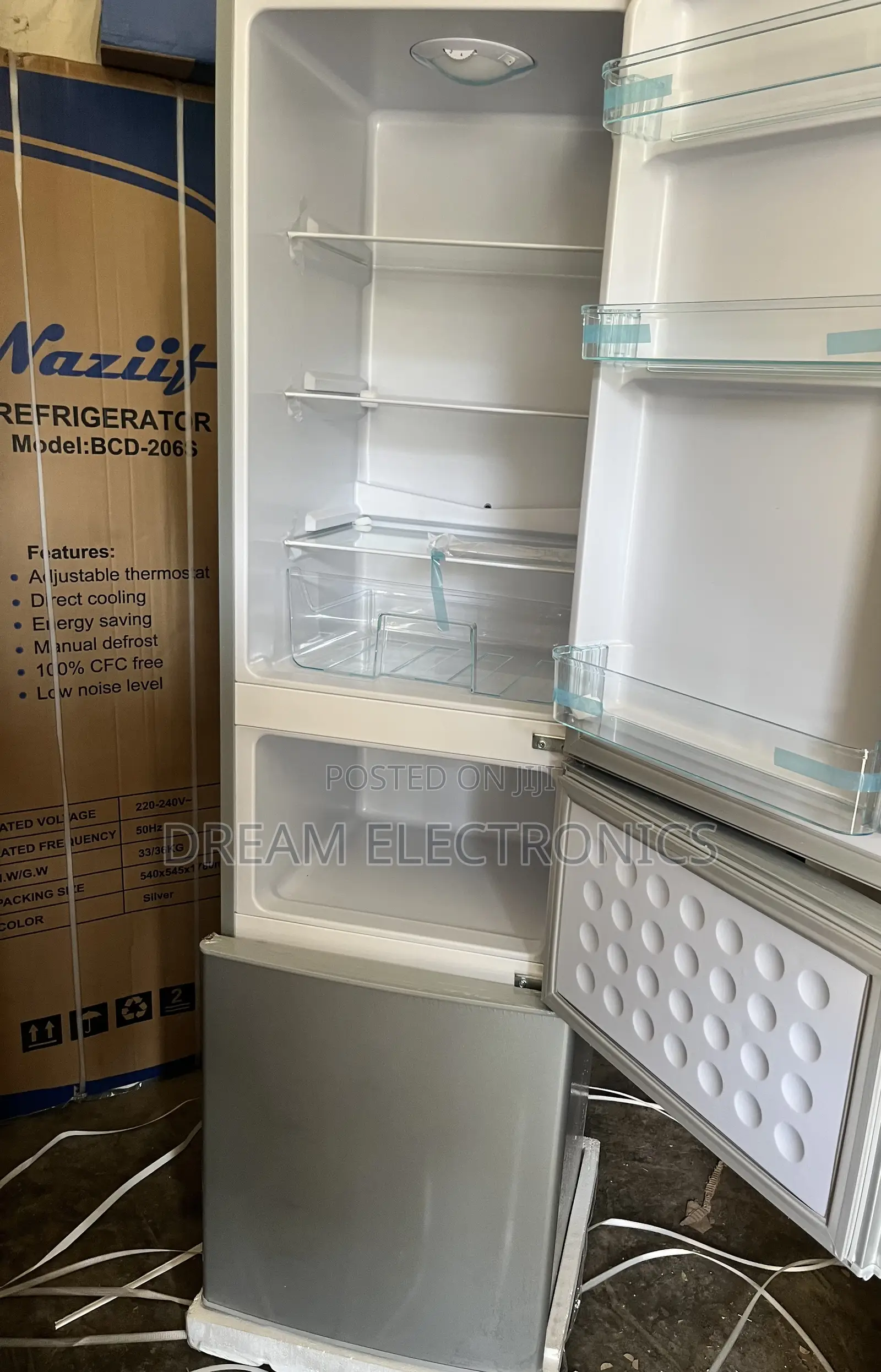 Naziit 3 Door Refrigerator and Bottom Freezer