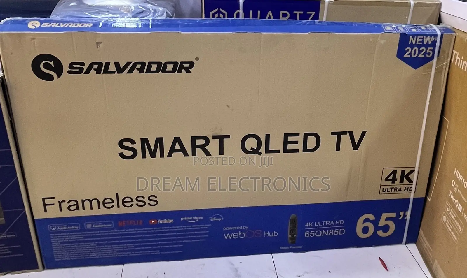 Salvador 65”Qled Screen Framles Television
