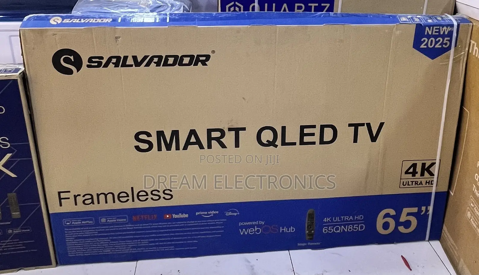 Salvador 65”Qled Screen Framles Television