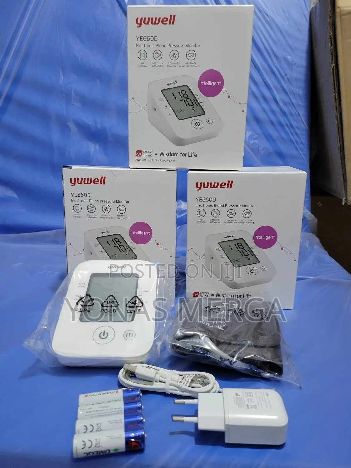 Blood Pressure Monitor喆頗indication. The Unit Comes With1adult Arm Cuff