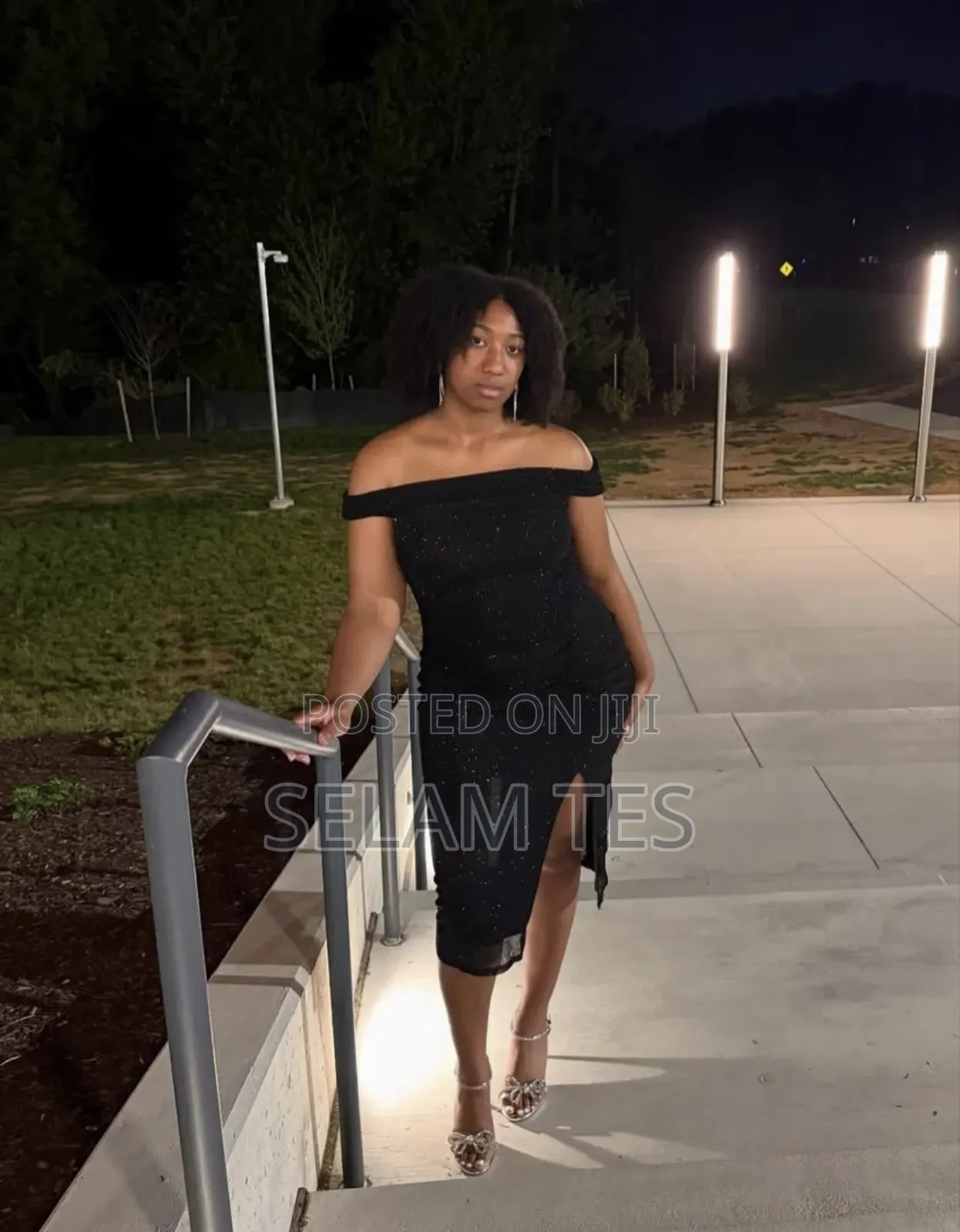 Black Off Shoulder Dress