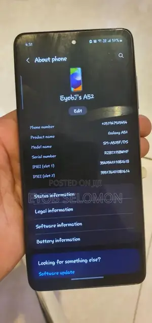 Samsung Galaxy A52 128 GB Black