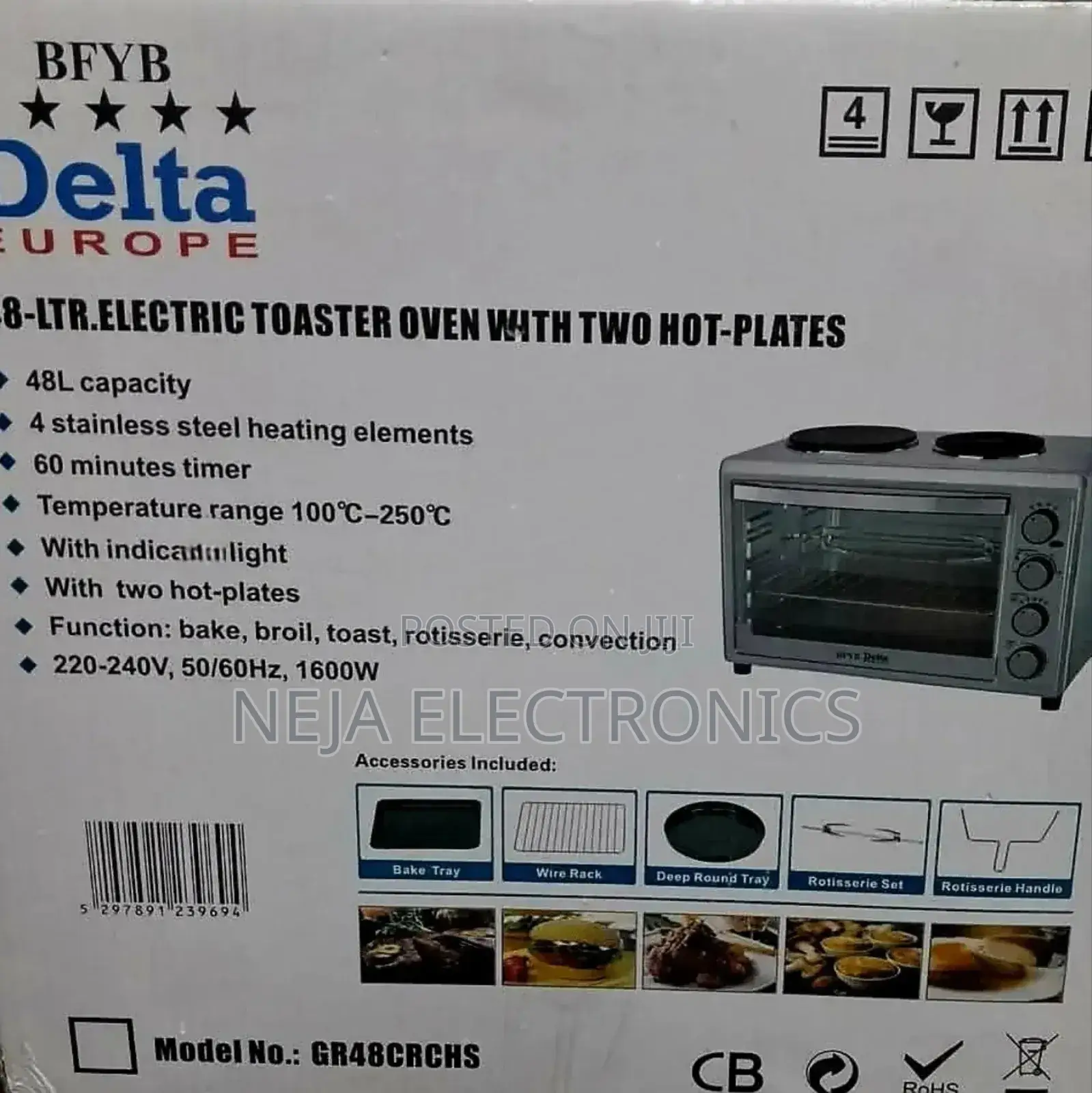 Delta Mine Ovens 48liter Deliver