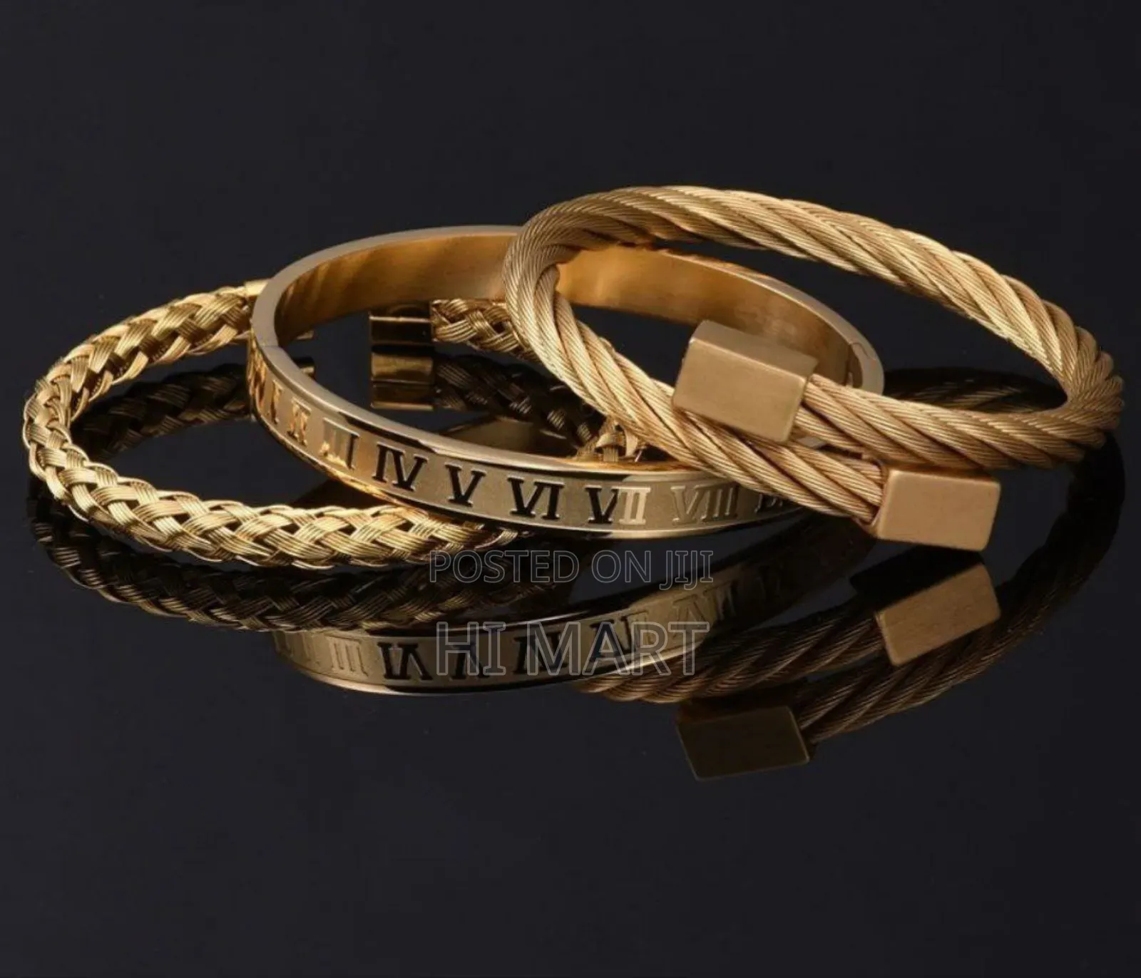 3pcs Stainless Steel Bracelets