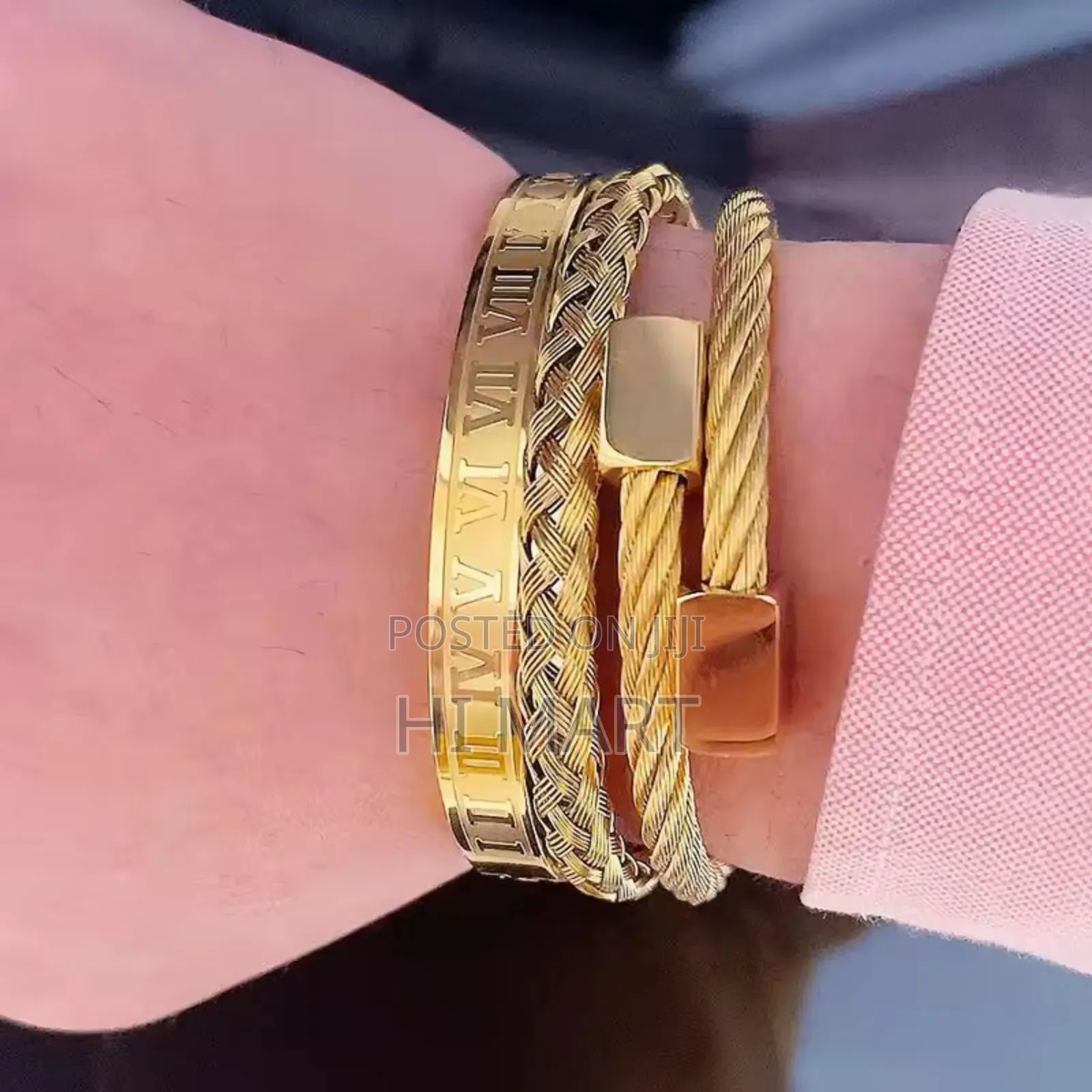 3pcs Stainless Steel Bracelets