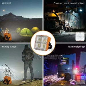 Portable Solar Light With 4 Light Modes- Recharge via Sun or Usb Cable