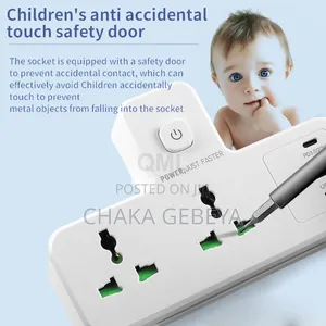 Solve Outlet Shortage - Multi Plug Socket With Fast Usb Charging