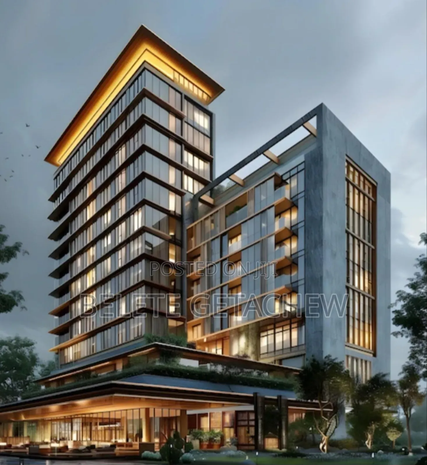 Bole, B+G+9 Hotel Building for Sale 1300sqm