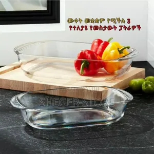 Orginal 3pcs የመስታዎት ፓትራዎች (Glass Bakewares,ገበታ ላይ መቅረብ የሚችሉ ውብ ፓትራዎች