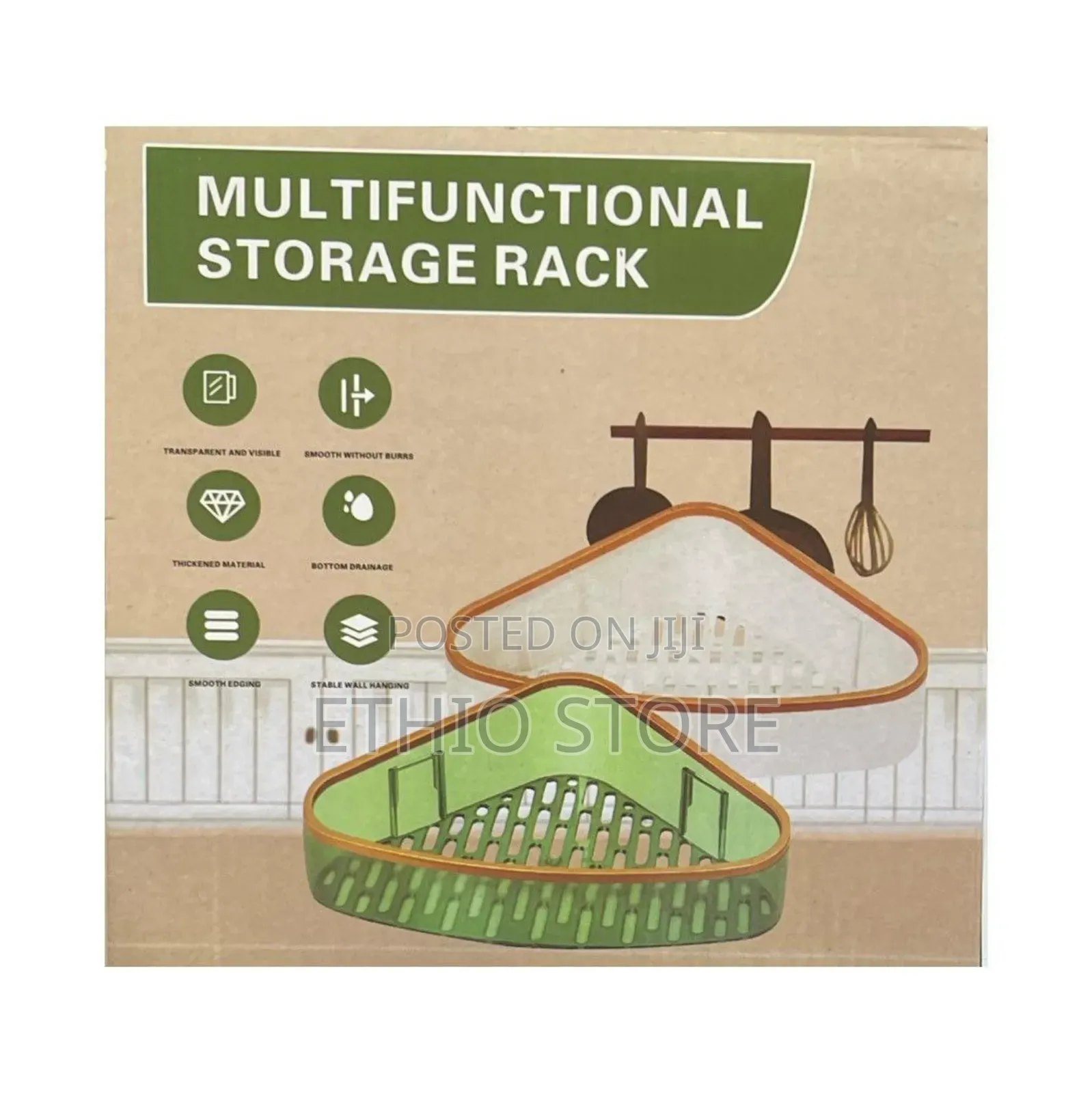 Single Adhesive Corner Storage Rack