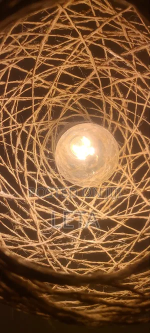 Wooven Twine Ceiling Light