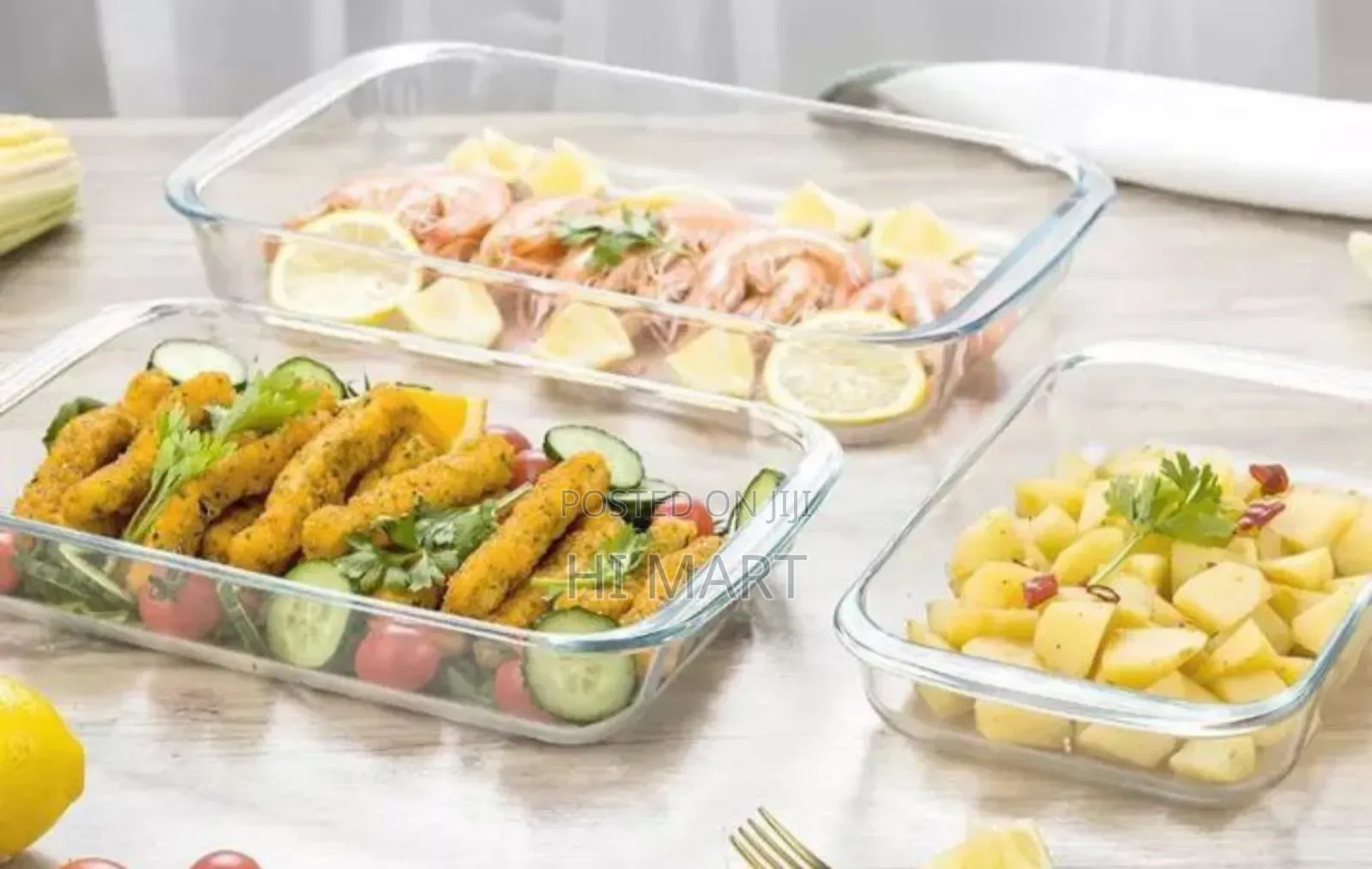 3pcs Rectangular Shape Kitchen Bakeware