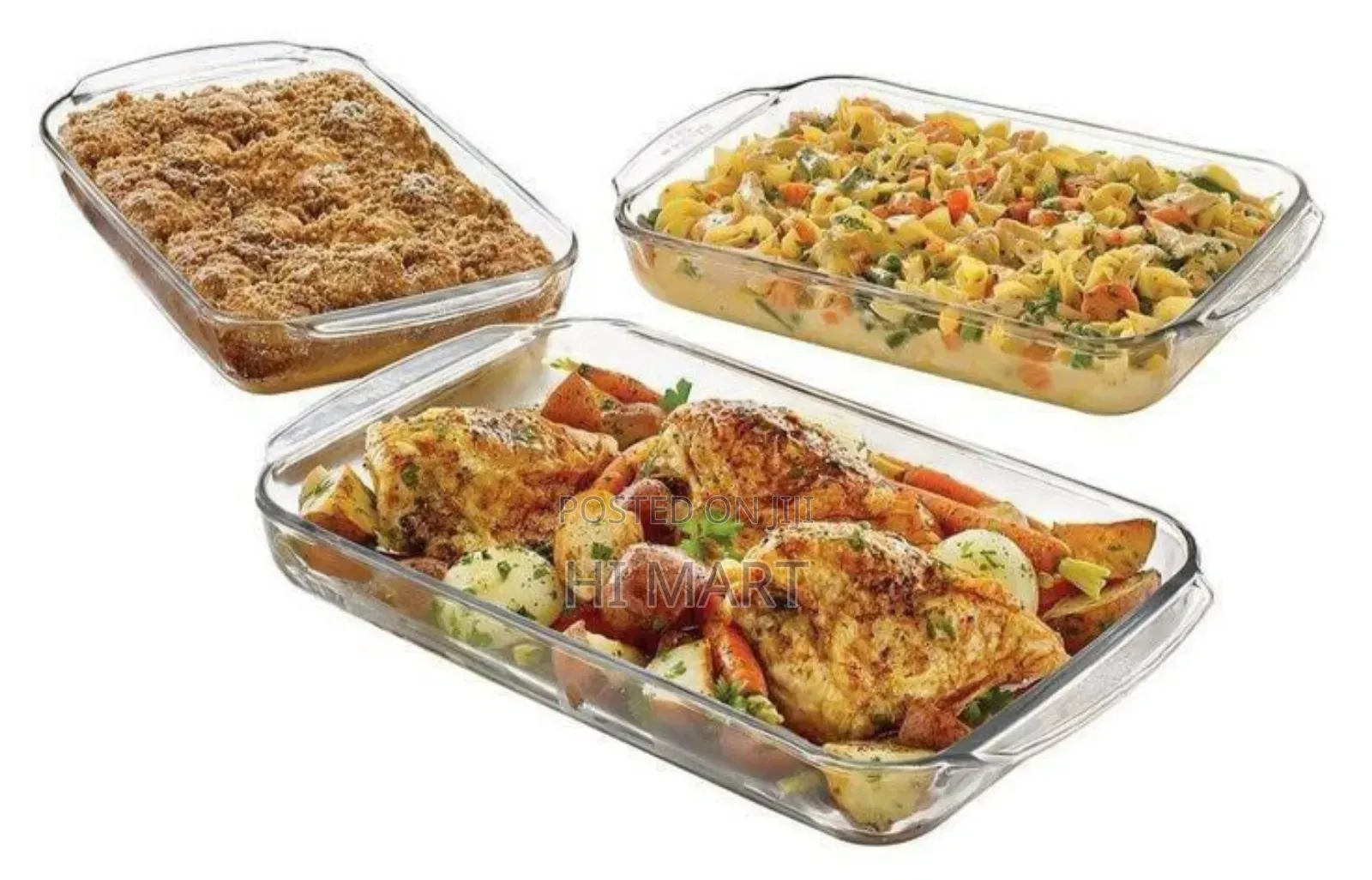 3pcs Rectangular Shape Kitchen Bakeware