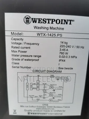 Westpoint 14 Kg Washing Machine