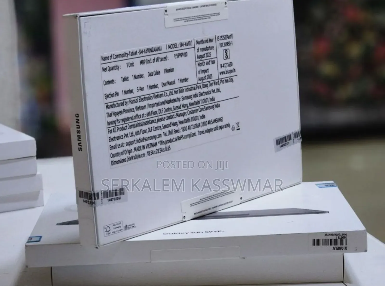 New Samsung Galaxy Tab S9 FE+ 128 GB Gray