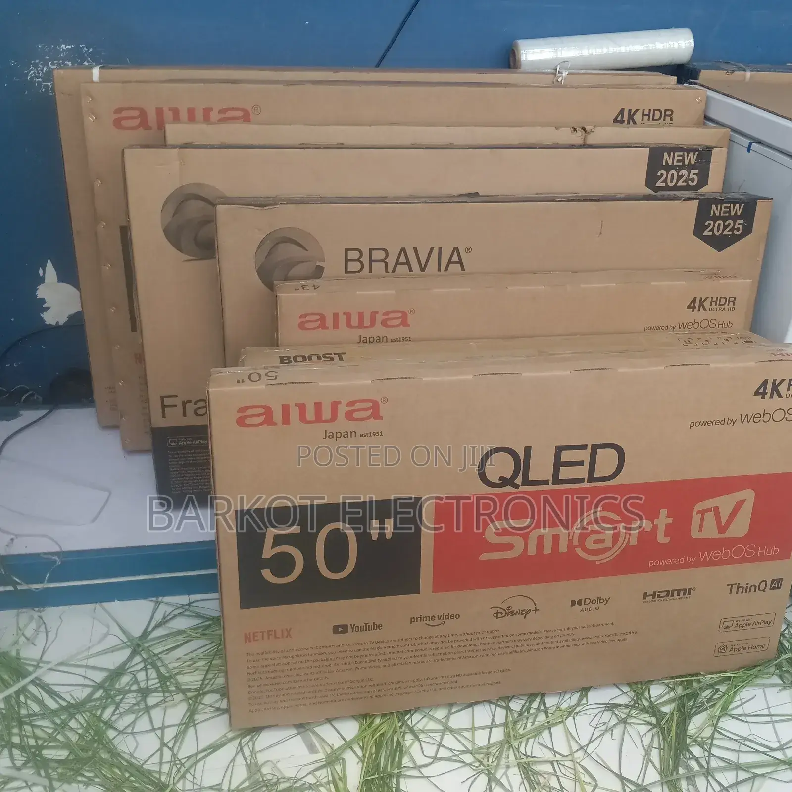 Alwa Smart Qled Tv 50 Inch Andraid Framless Tv 2025 Model Brand New