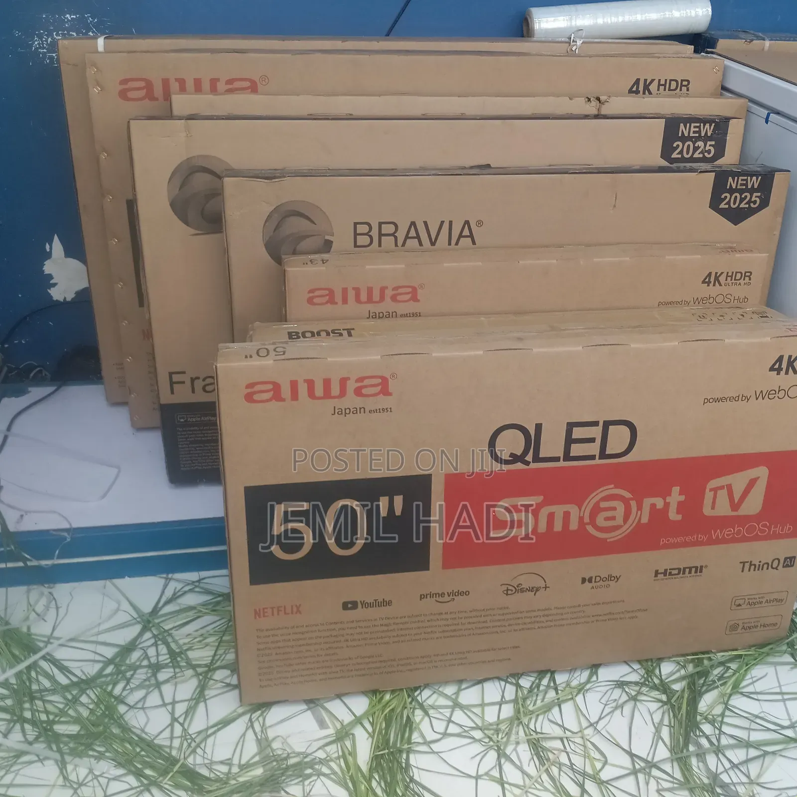 Alwa Smart Qled Tv 50 Inch Andraid Framless Tv 2025 Model Brand New