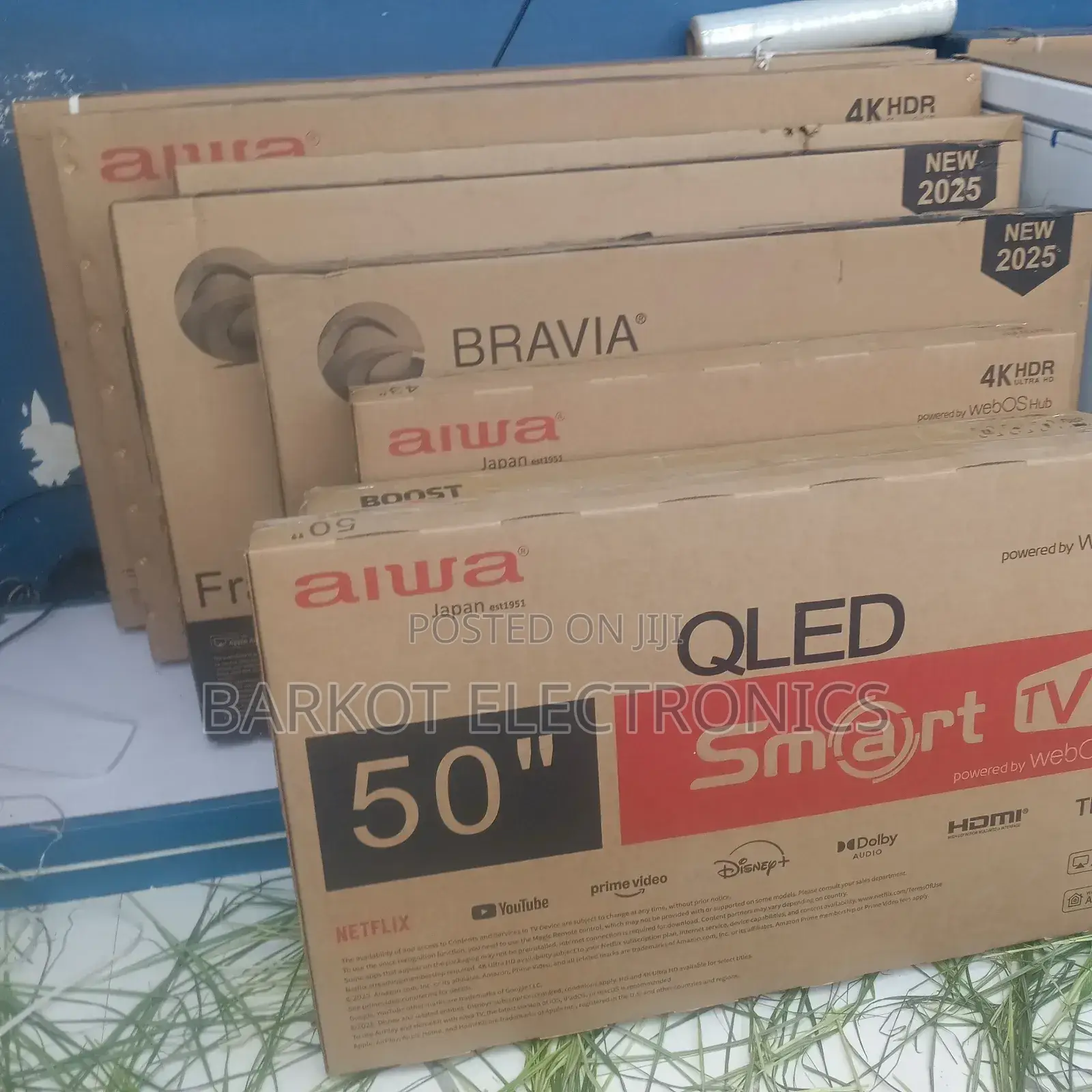 Alwa Smart Qled Tv 50 Inch Andraid Framless Tv 2025 Model Brand New