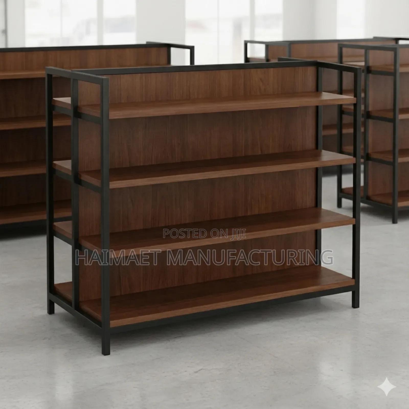 Storage and Display Shelf Works for Mini Markets