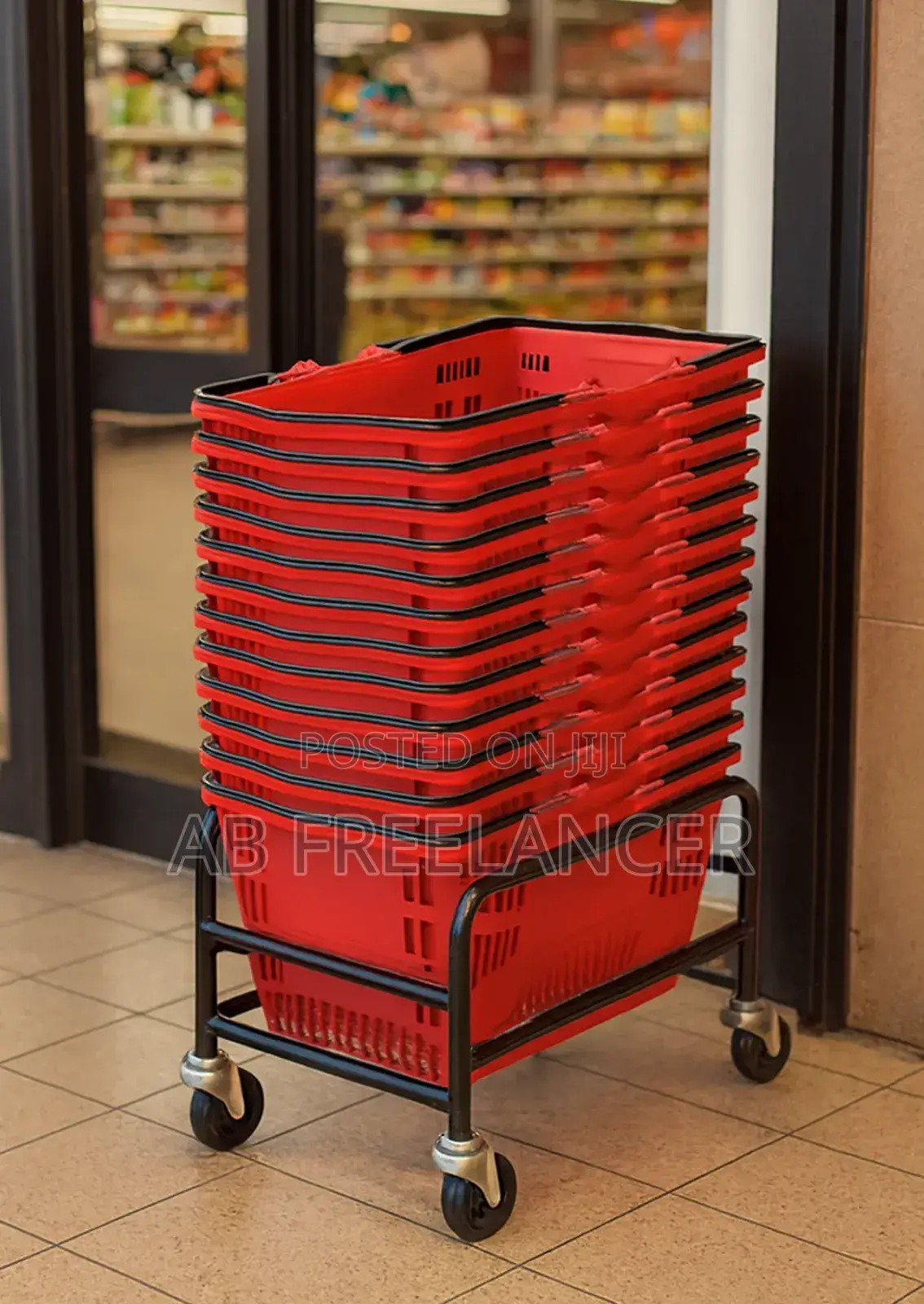 Storage and Display Shelf Works for Mini Markets