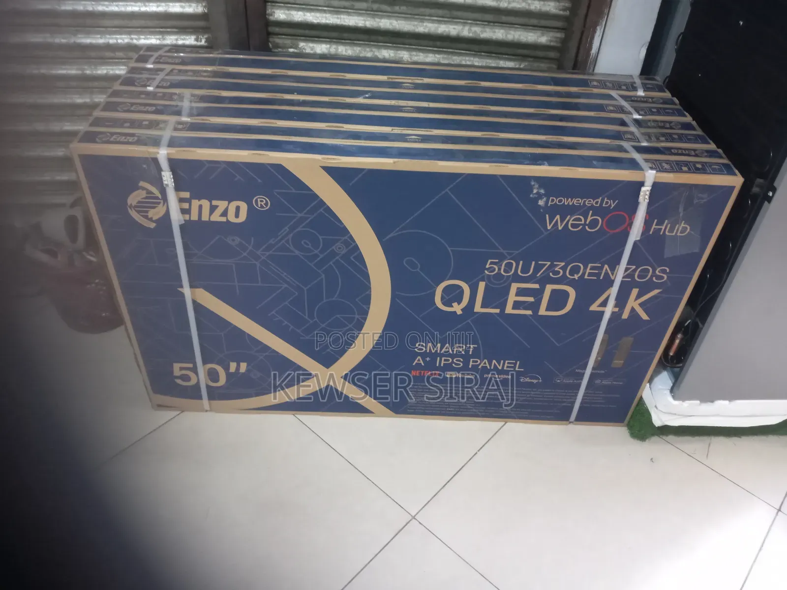 Enzo 50inch Tv New20 25 Model Frameless Screen