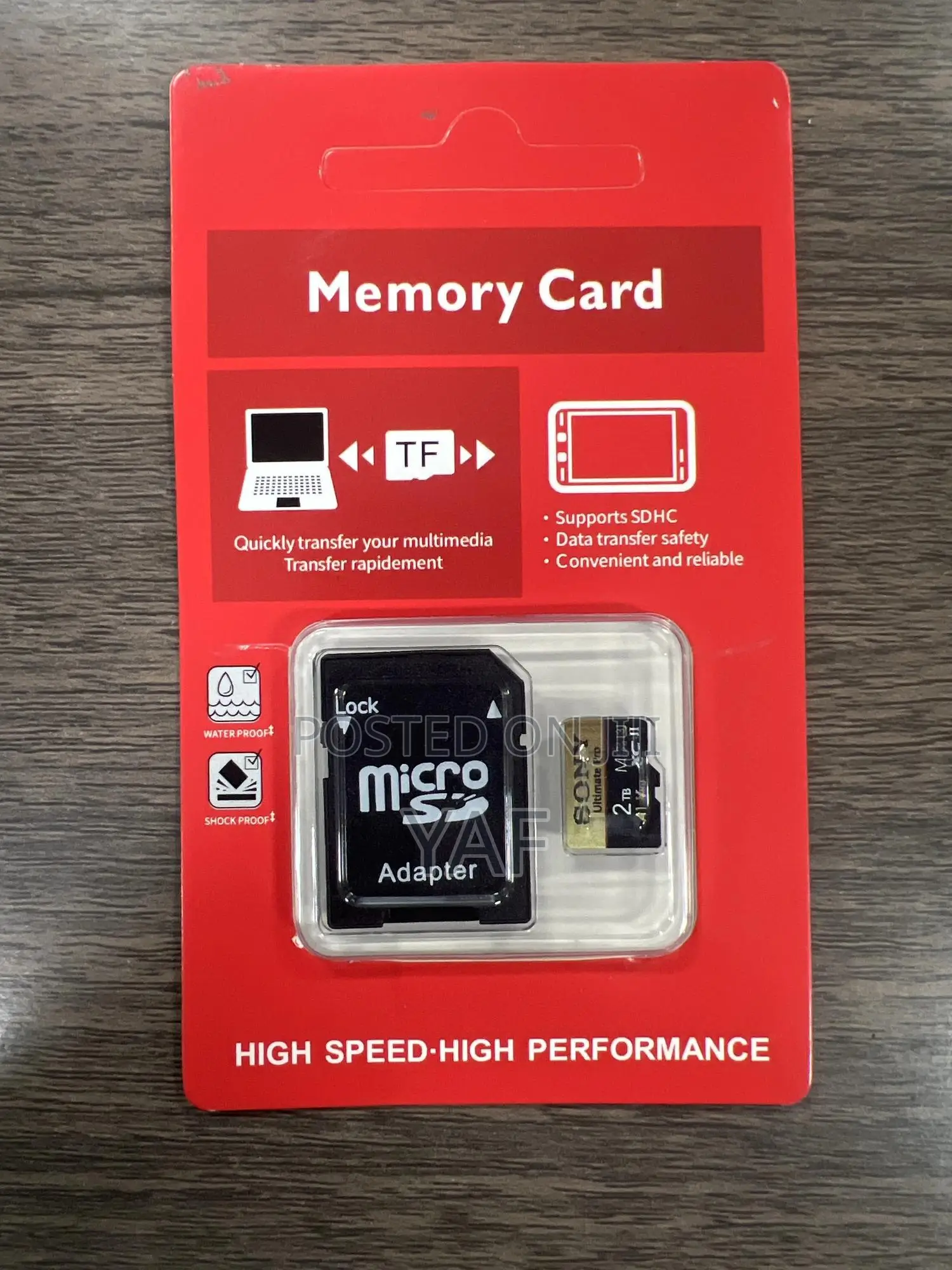 Sony Ultimate Pro 2tb Original High-Speed Performance Memory Card With