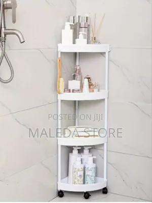 4 Tier Moveable Corner Storage Rack