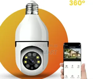 360° Roatating Light Bulb Security Camera
