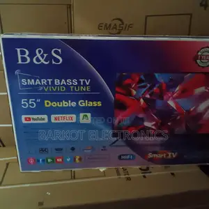 B S Smart Tv 55 Inch Android Doubel Gelass Bord Nw 2025