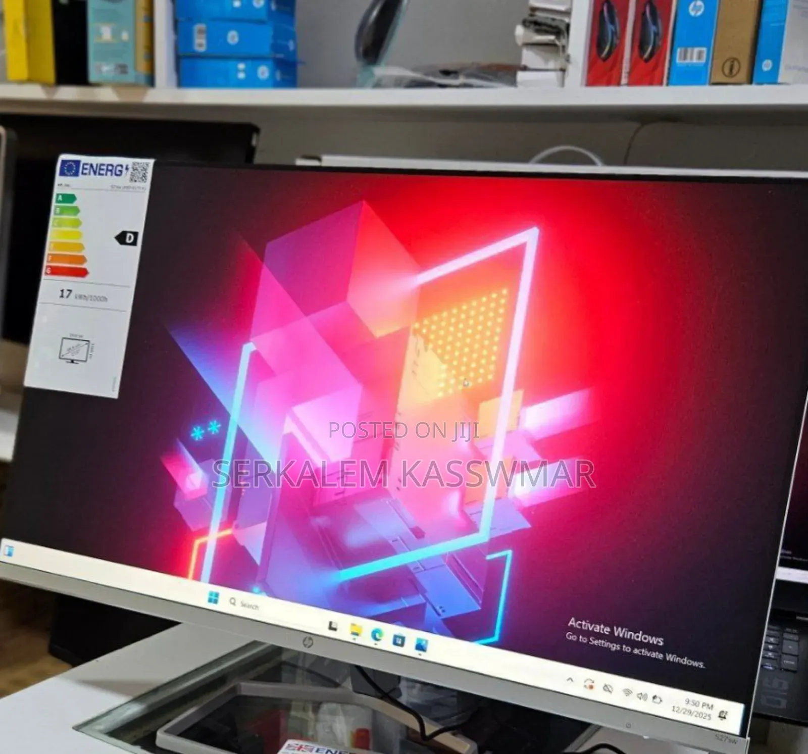 1brand New White Monitor Quantity Available Hp 27"