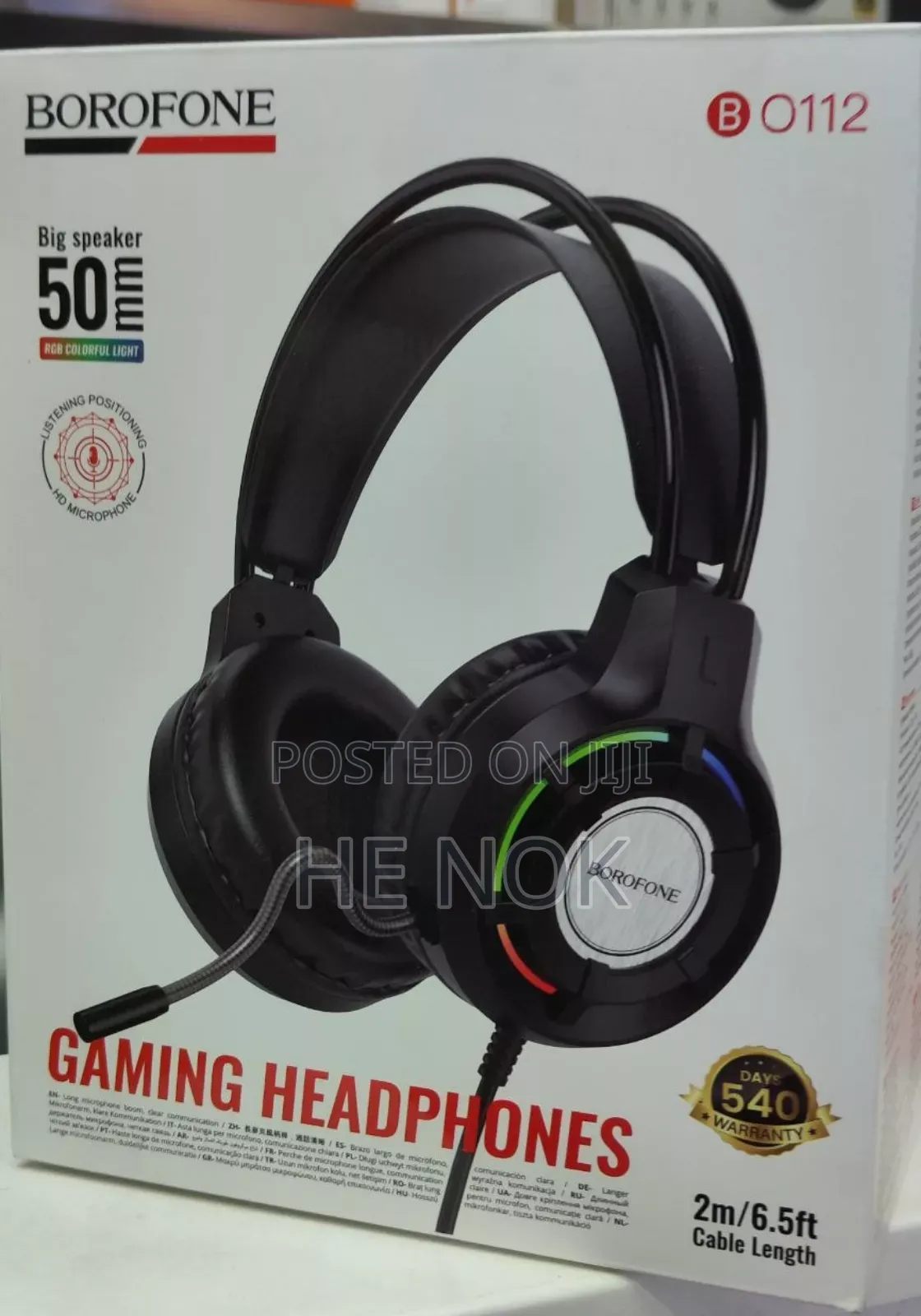 Gaming Headset High Quality and Light Effect Borofone 0112