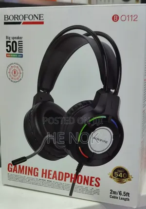 Gaming Headset High Quality and Light Effect Borofone 0112