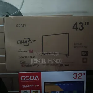 Emasif Smart Tv 43 Inch Andraid Doubel Glass Bord Nw 2025