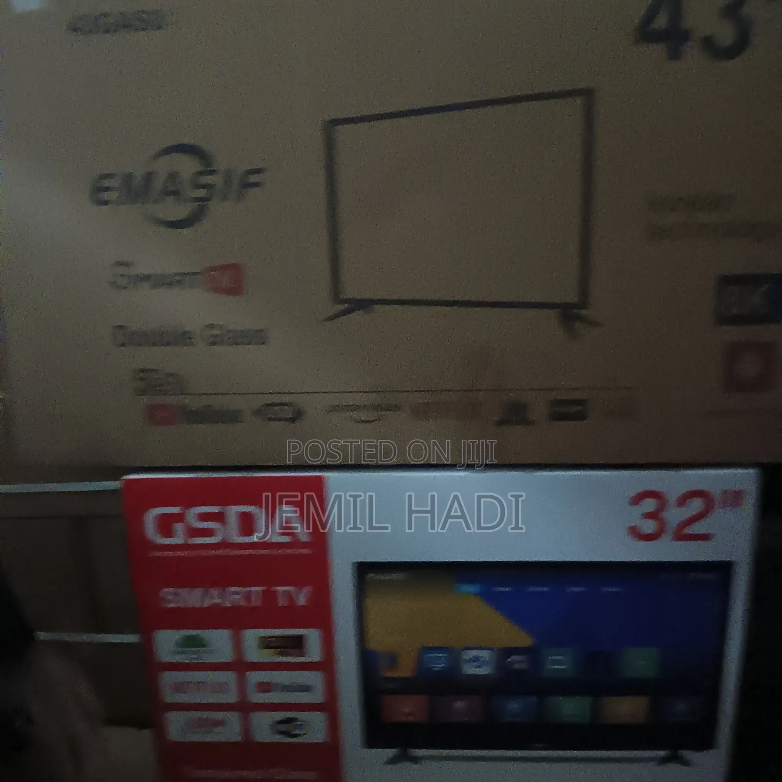 Emasif Smart Tv 43 Inch Andraid Doubel Glass Bord Nw 2025