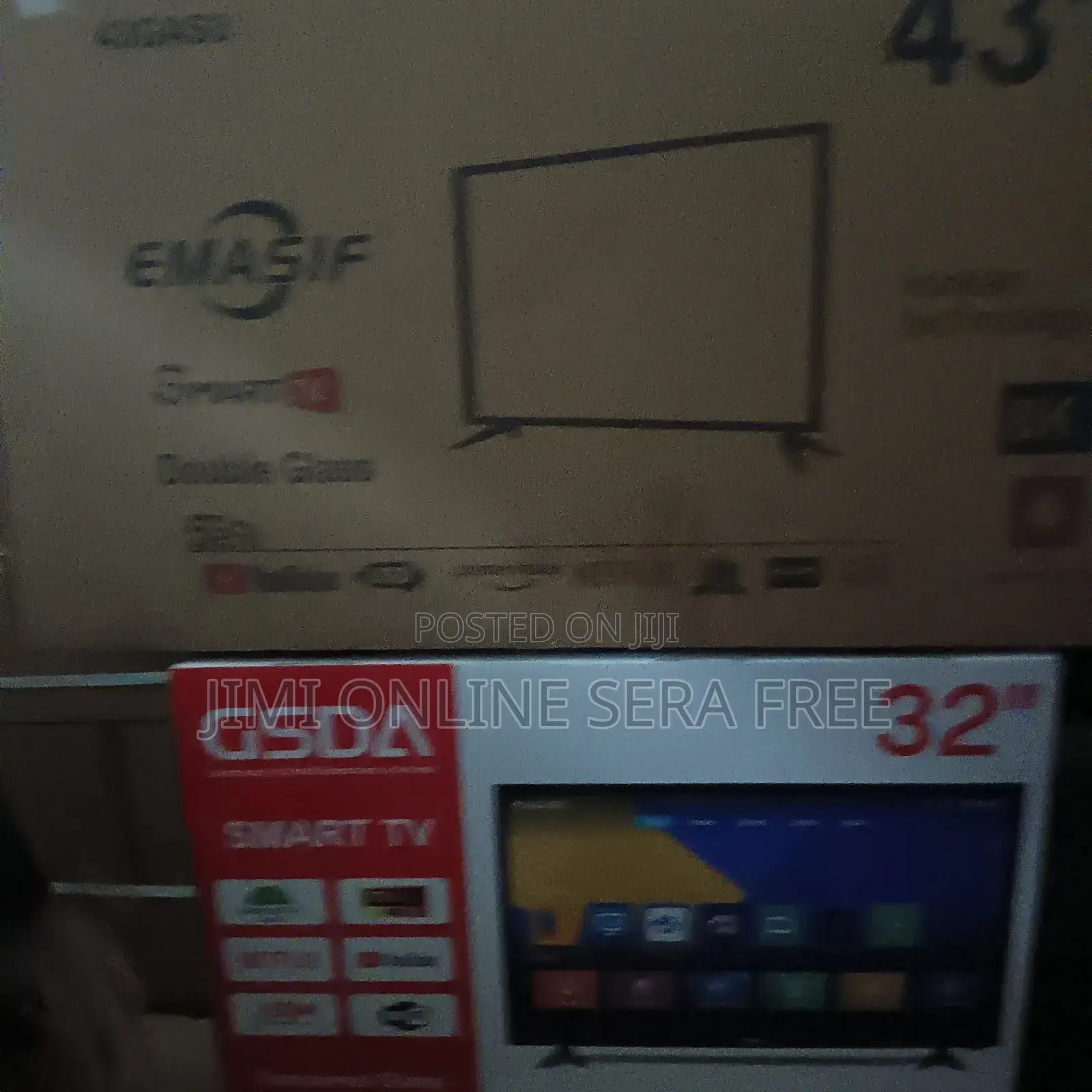 Emasif Smart Tv 43 Inch Andraid Doubel Glass Bord Nw 2025