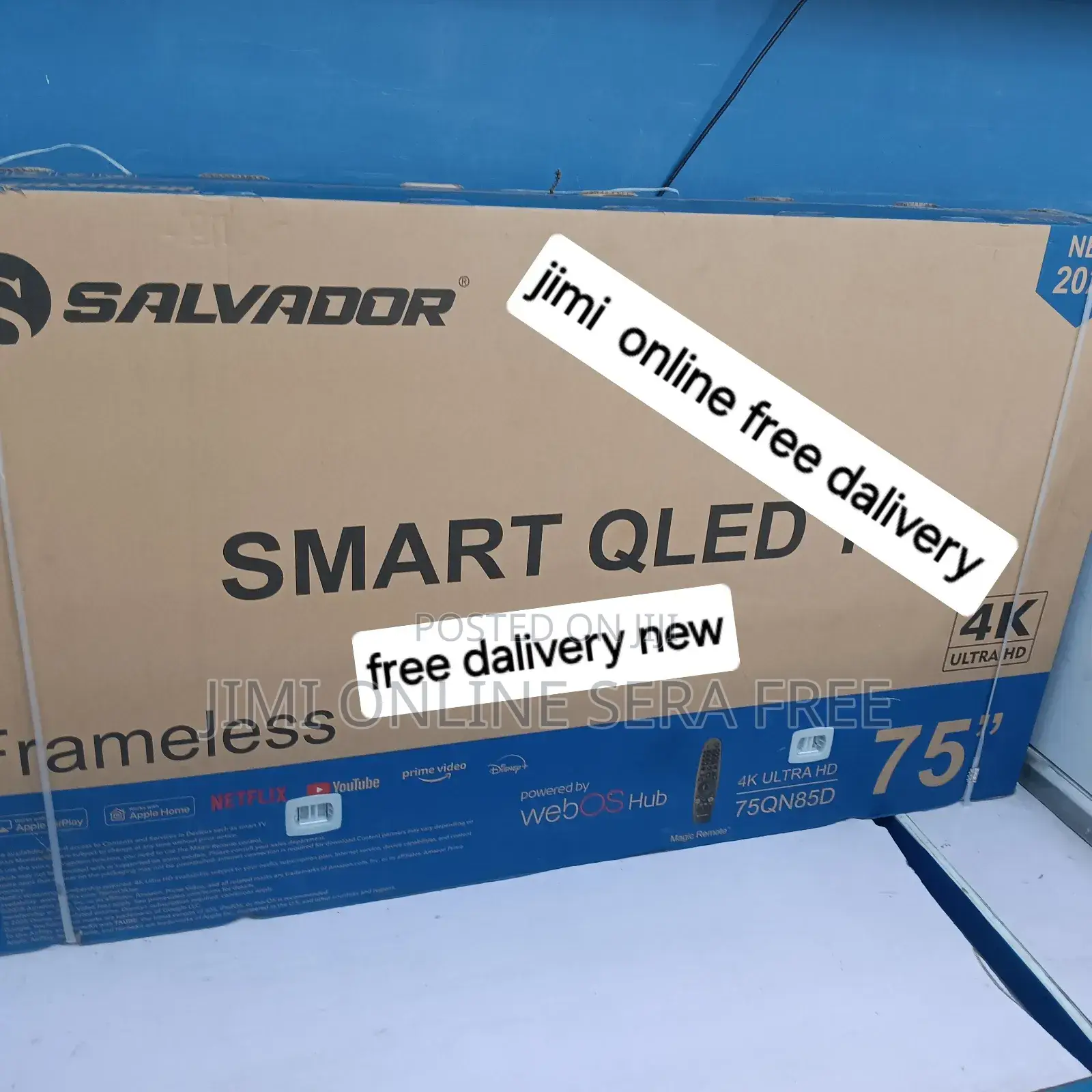 Salvadoor Smart Qled Tv 75 Inch 4k Android Framless 2025 Model