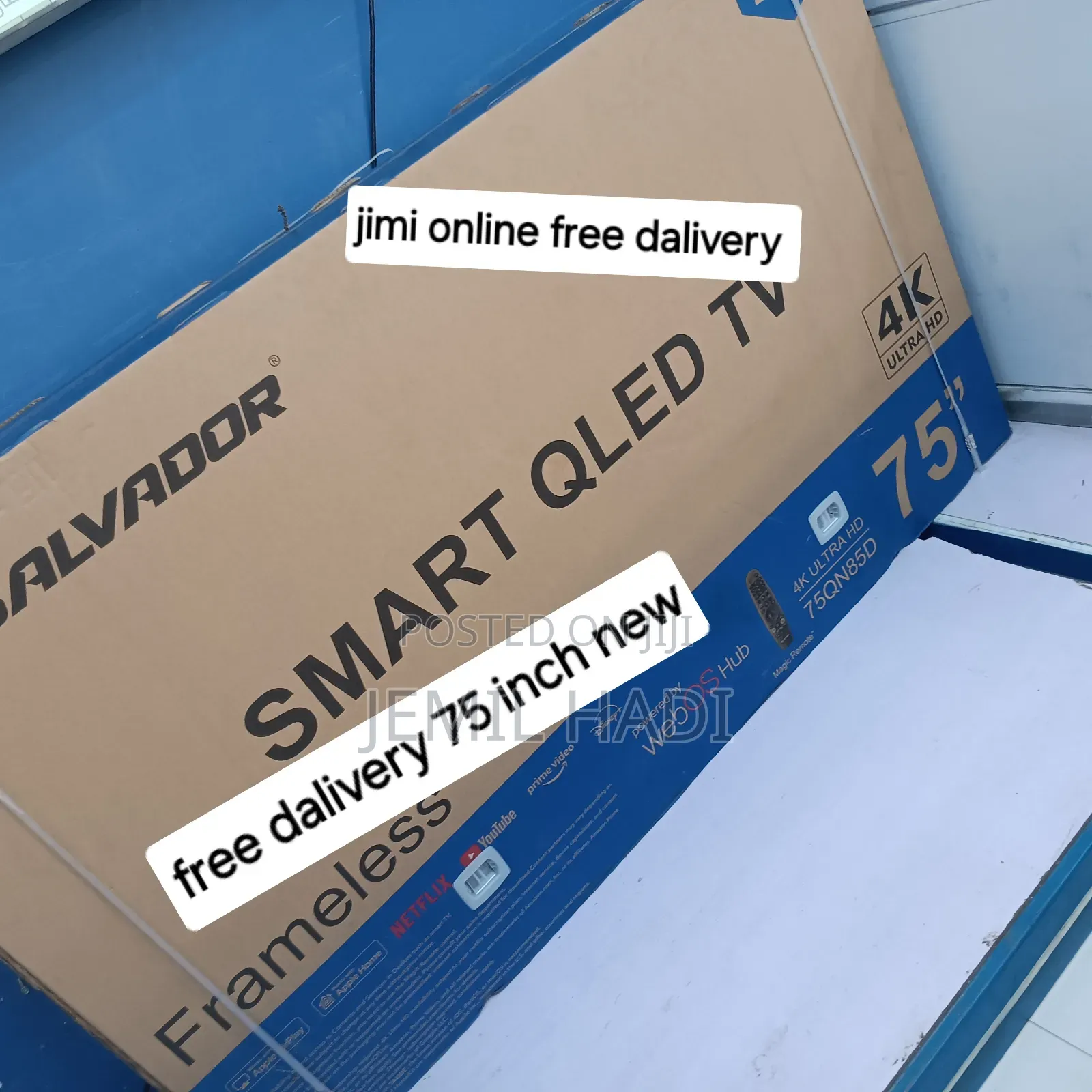 Salvadoor Smart Qled Tv 75 Inch 4k Android Framless 2025 Model