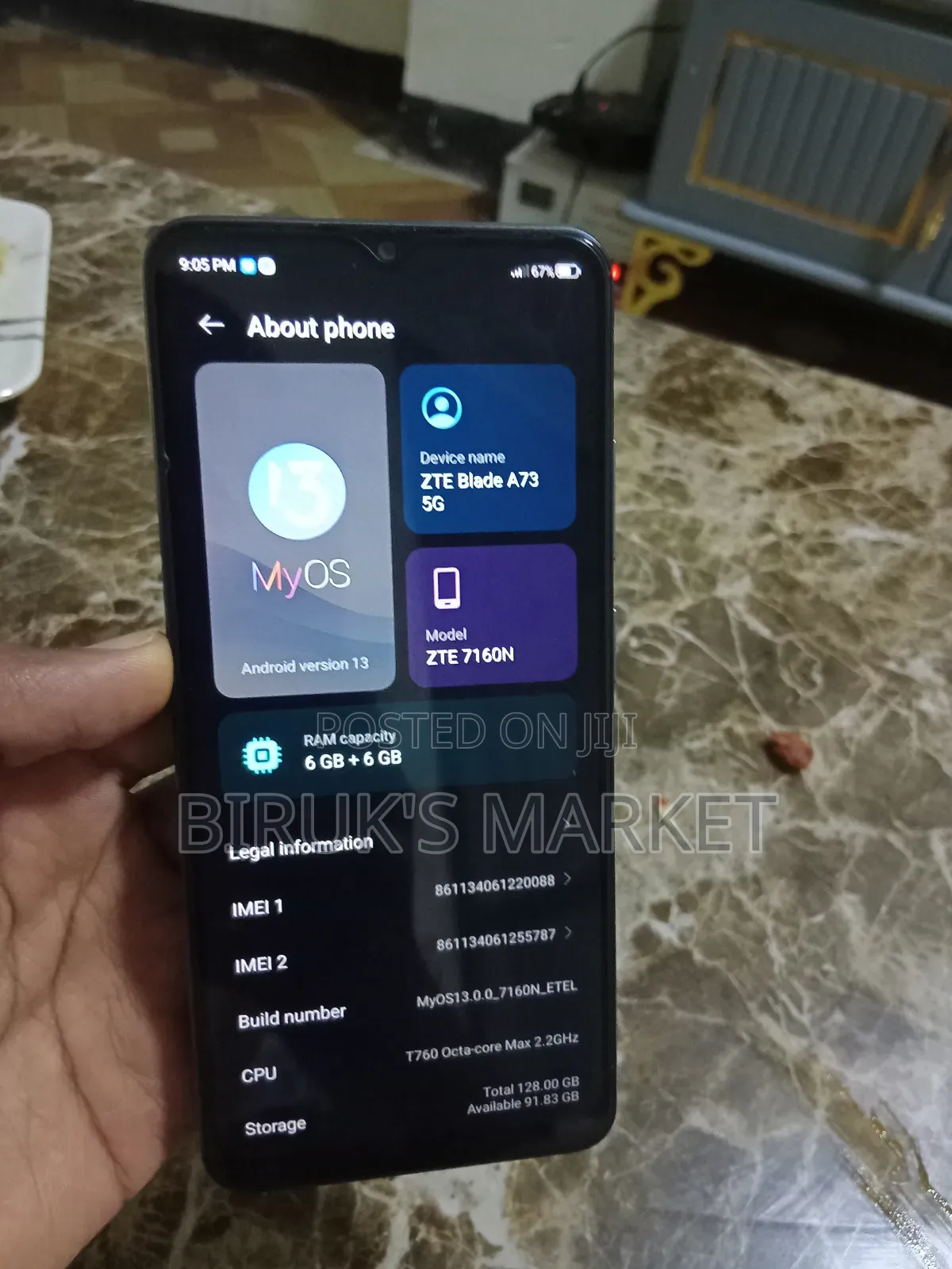 ZTE Blade A72 5G 128 GB Silver